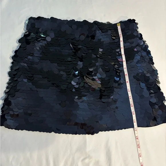 Sold J Crew Collection circle-sequin mini skirt Womens Size 4 black  msrp-$248 - Picture 6 of 9